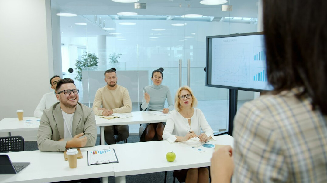 team meeting about education